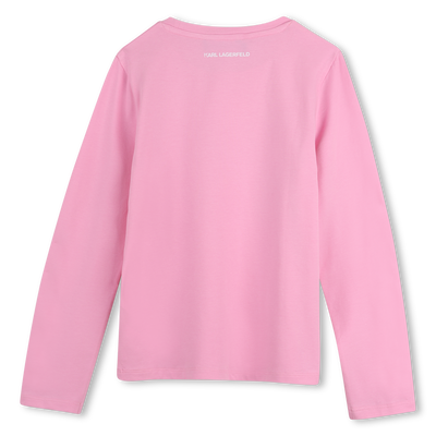 Camiseta de manga larga KARL LAGERFELD KIDS NI&Ntilde;A