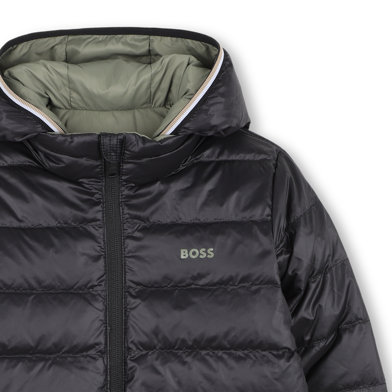 Plum&iacute;fero reversible con capucha BOSS 
                        NI&Ntilde;O