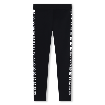Leggings con logos brillantes HUGO NI&Ntilde;A