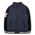 Cazadora bomber de poli&eacute;ster KARL LAGERFELD KIDS 
                    NI&Ntilde;O