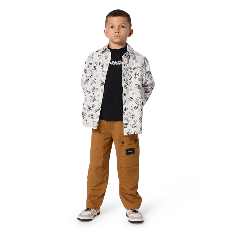 CHAQUETA A RAYAS Y ESTAMPADA MARC JACOBS 
                        NI&Ntilde;O