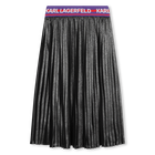 Falda midi plisada KARL LAGERFELD KIDS 
                    NI&Ntilde;A