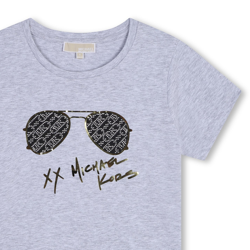 Camiseta manga corta y algod&oacute;n MICHAEL KORS 
                        NI&Ntilde;A