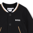 Conjunto camiseta + pantal&oacute;n + c&aacute;rdigan BOSS 
                    NI&Ntilde;O