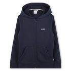 Sudadera cremallera y capucha, MARINO, hi-res