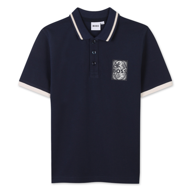 Polo con etiqueta en el pecho BOSS 
                        NI&Ntilde;O
