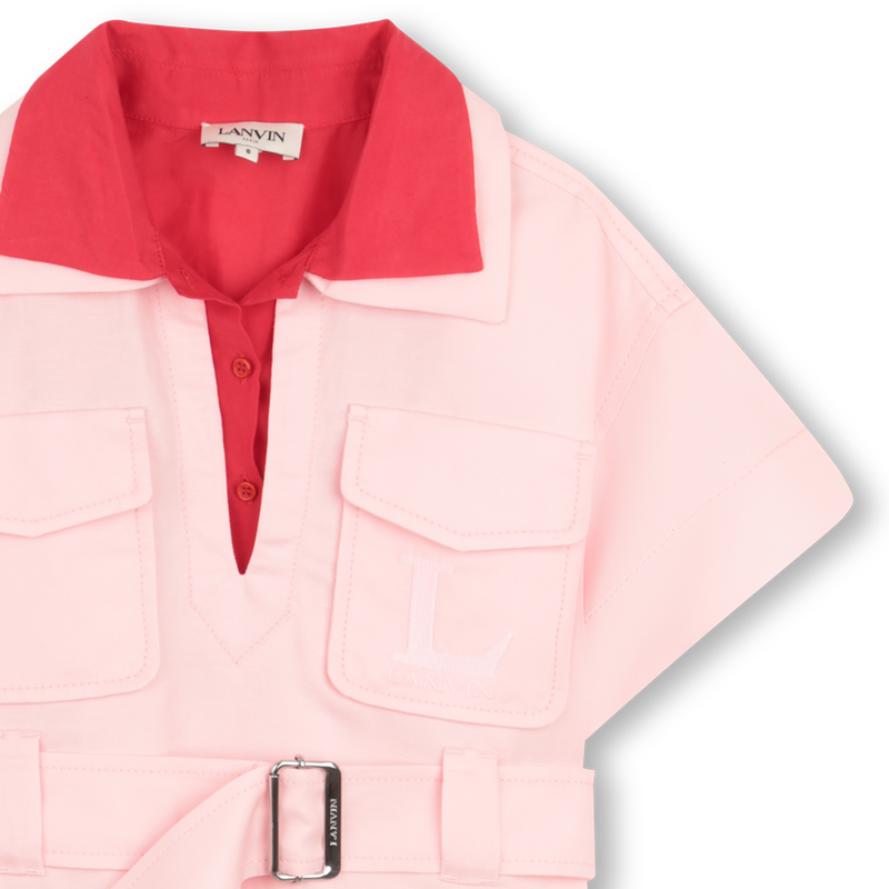 VESTIDO MANGA CORTA LANVIN 
                        NI&Ntilde;A