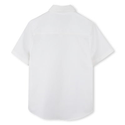 Camisa lisa de algod&oacute;n BOSS NI&Ntilde;O