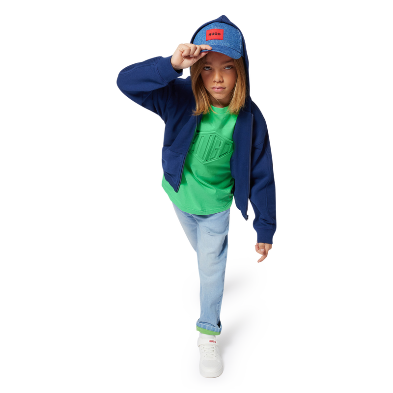 Deportivas cordones y velcro HUGO 
                    NI&Ntilde;O