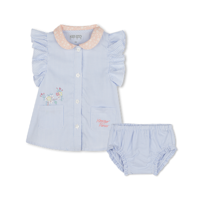 Conjunto de vestido y pololos KENZO KIDS NI&Ntilde;A