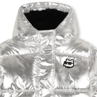 Plum&iacute;fero plateado con capucha KARL LAGERFELD KIDS 
                    NI&Ntilde;A