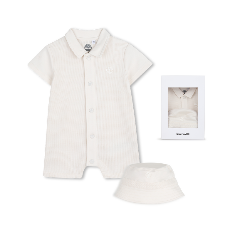 CONJUNTO DE TRAJE DE NEOPRENO Y SOMBRERO DE PESCAD TIMBERLAND 
                        NI&Ntilde;O