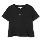 Camiseta de manga corta, NEGRO, hi-res