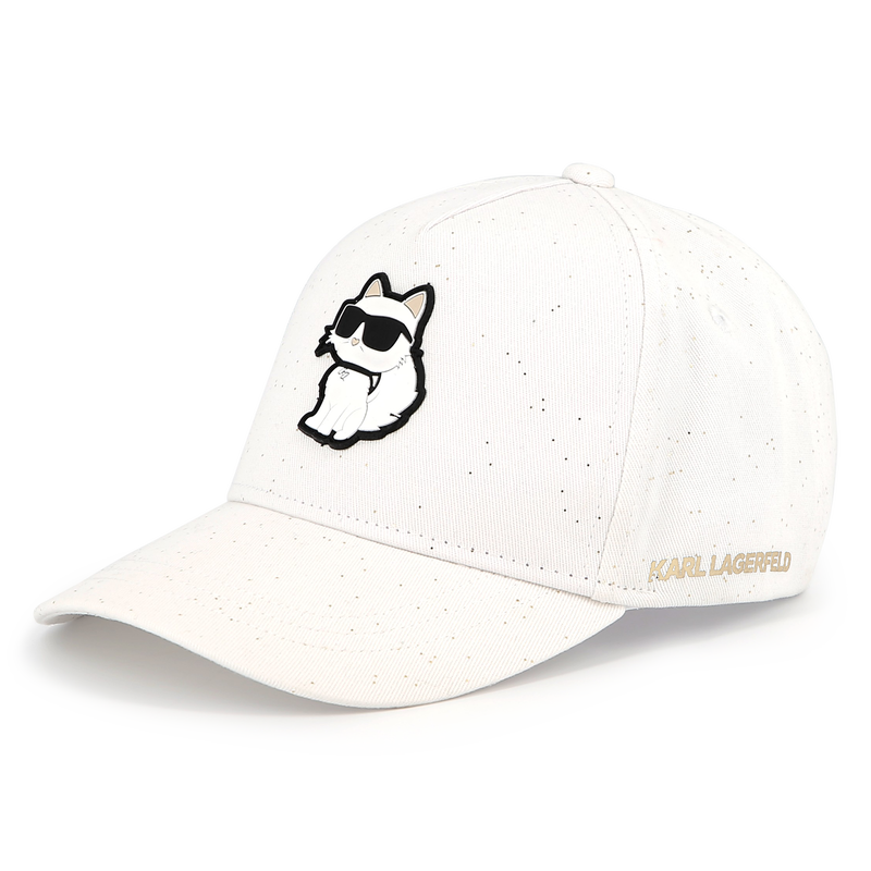 Gorra ajustable de algod&oacute;n KARL LAGERFELD KIDS 
                        NI&Ntilde;A