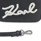 Bolso de mano, textil granulado y recubierto liso KARL LAGERFELD KIDS 
                    NI&Ntilde;A