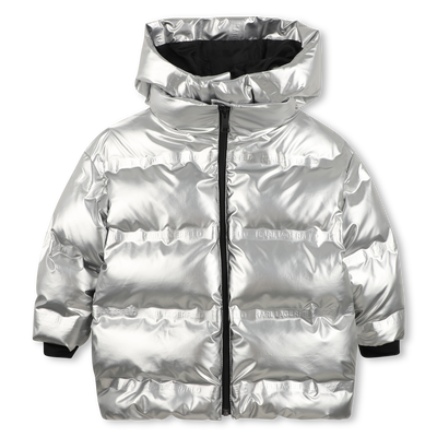 Chaqueta acolchada con capucha KARL LAGERFELD KIDS NI&Ntilde;A