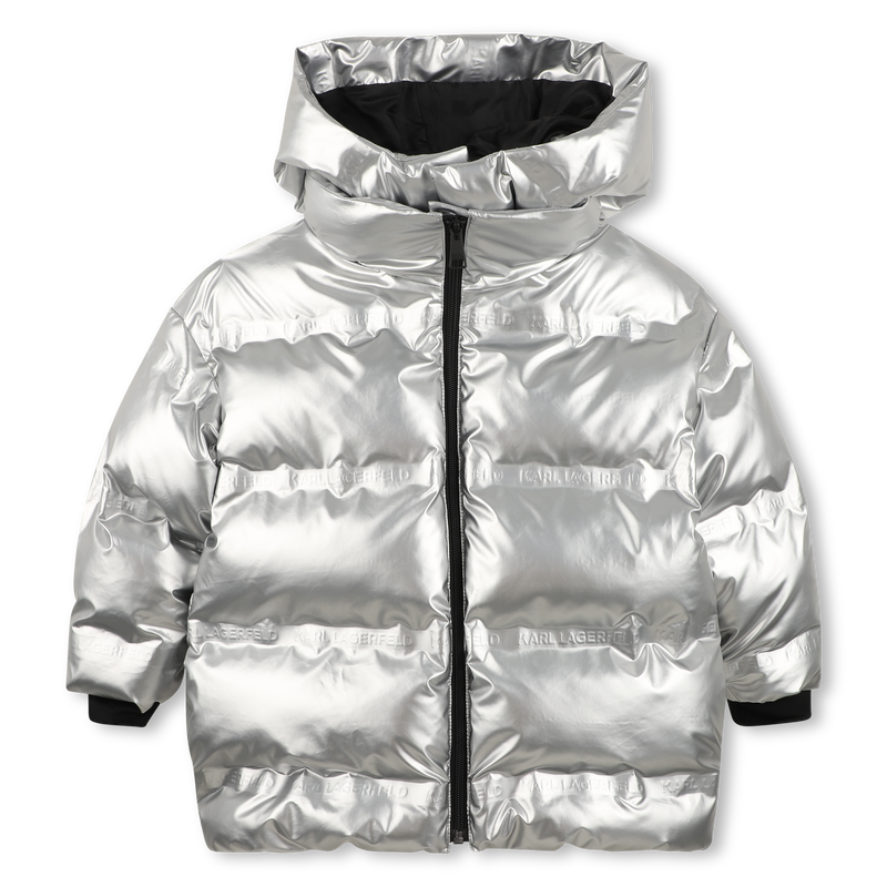 Chaqueta acolchada con capucha KARL LAGERFELD KIDS 
                        NI&Ntilde;A