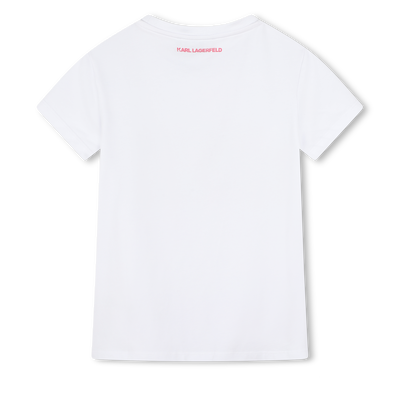 Camiseta con lentejuelas KARL LAGERFELD KIDS NI&Ntilde;A