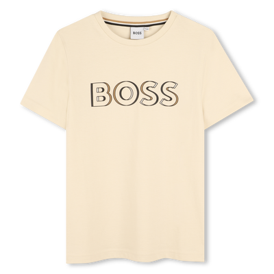 Camiseta algod&oacute;n y manga corta BOSS NI&Ntilde;O