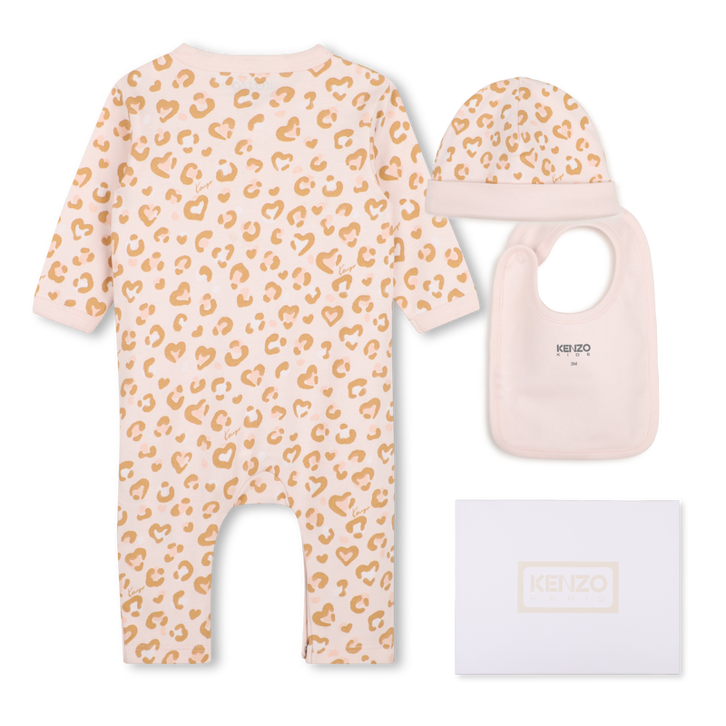 Conjunto de pijama, babero, gorro y peluche. KENZO KIDS 
                        NI&Ntilde;A
