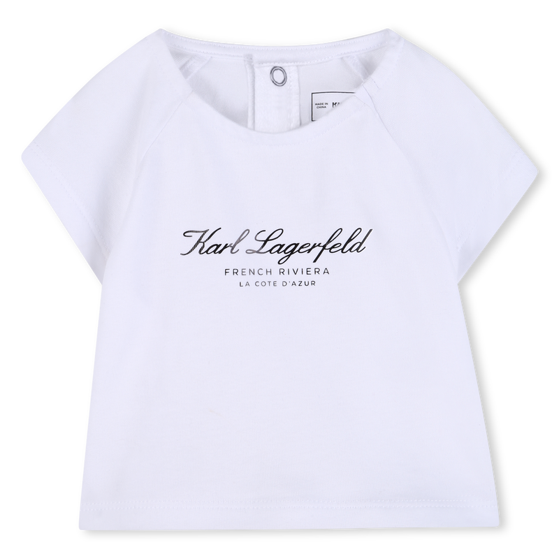 CONJUNTO DE CAMISETA Y FALDA KARL LARGERFELD KIDS 
                        NI&Ntilde;A