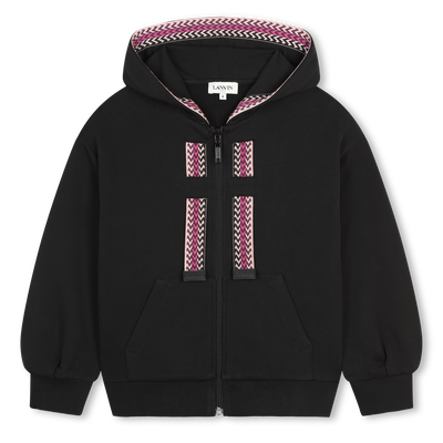 Sudadera cremallera y bordado LANVIN NI&Ntilde;A