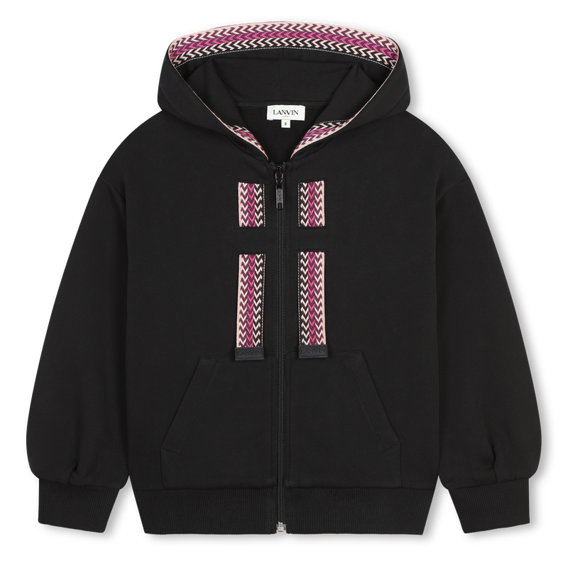 Sudadera cremallera y bordado LANVIN 
                        NI&Ntilde;A