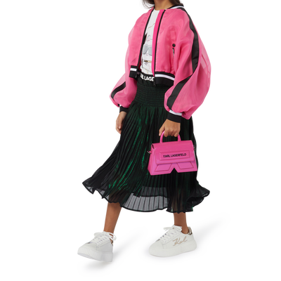 Falda midi plisada e irisada KARL LAGERFELD KIDS NI&Ntilde;A