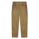 Pantal&oacute;n con bandas de rayas KARL LAGERFELD KIDS 
                    NI&Ntilde;A