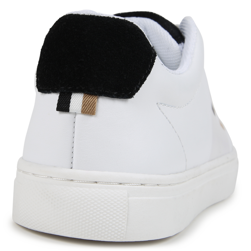 Zapatillas de piel y cordones BOSS 
                        NI&Ntilde;O