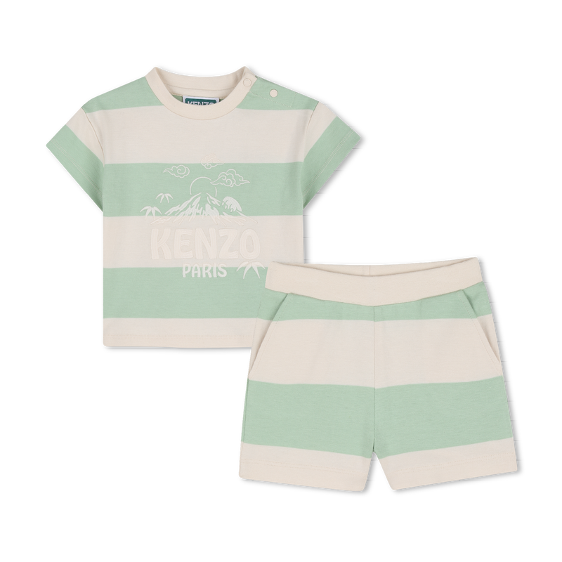 CONJUNTO DE CAMISETA Y BERMUDAS KENZO KIDS 
                        NIÑO