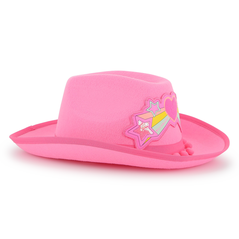 Sombrero vaquero con pompones BILLIEBLUSH 
                        NI&Ntilde;A