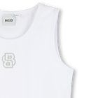Camiseta sin mangas bordada BOSS 
                    NI&Ntilde;A