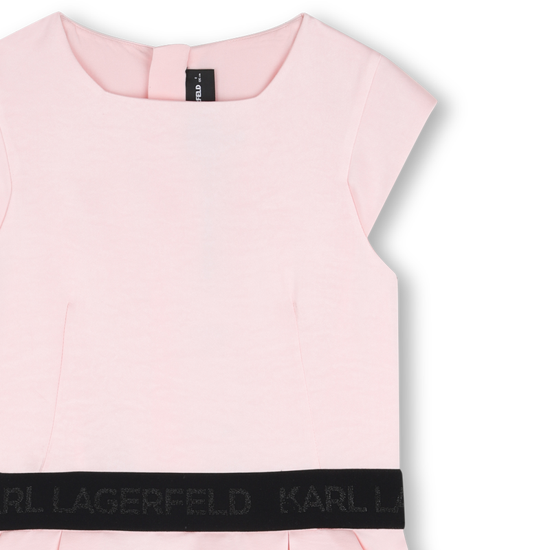 VESTIDO DE SAT&Eacute;N KARL LAGERFELD KIDS 
                        NI&Ntilde;A