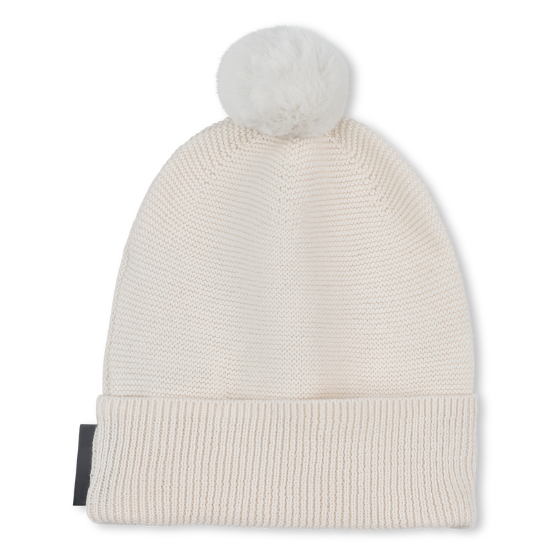Gorro de punto con pomp&oacute;n KARL LARGERFELD KIDS 
                        UNISEXO