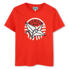 Camiseta algod&oacute;n manga corta KENZO KIDS 
                    UNISEXO
