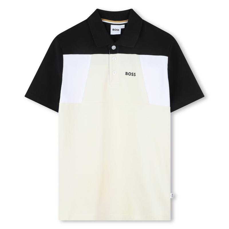 Polo con bloques de colores BOSS 
                        NI&Ntilde;O
