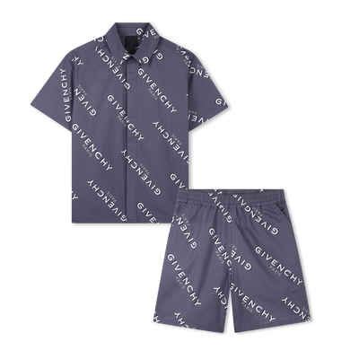 CONJUNTO DE CAMISA Y PANTAL&Oacute;N CORTO GIVENCHY NI&Ntilde;O