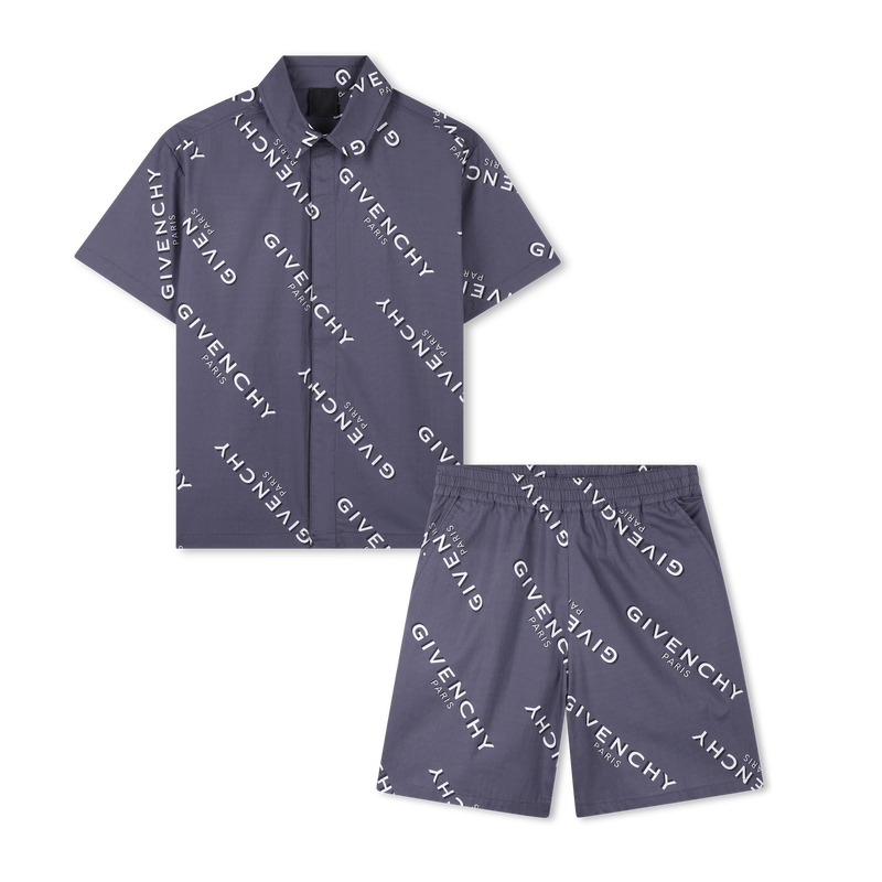 CONJUNTO DE CAMISA Y PANTAL&Oacute;N CORTO GIVENCHY 
                        NI&Ntilde;O