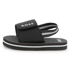 Sandalias con cierres de velcro, NEGRO, hi-res