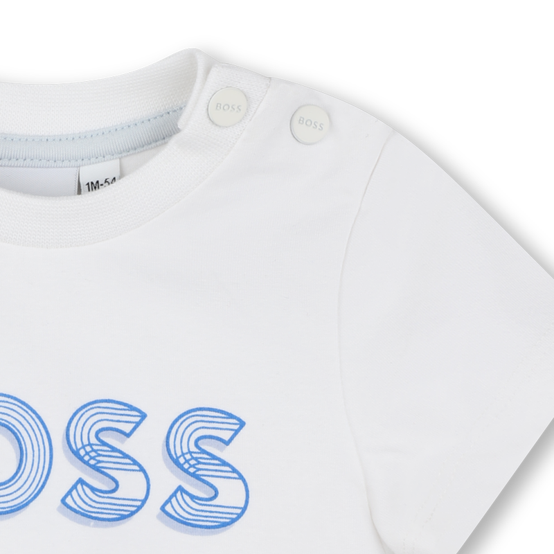 Camiseta con logo estampado BOSS 
                        NI&Ntilde;O