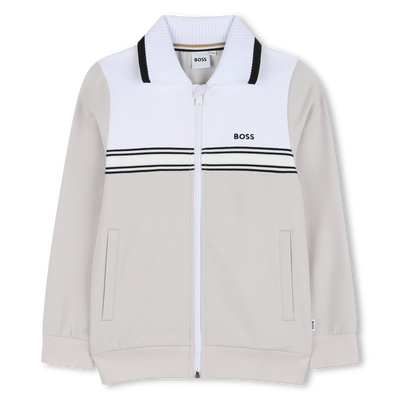 SUDADERA JOGGING CON CIERRE DE CREMALLERA BOSS NI&Ntilde;O