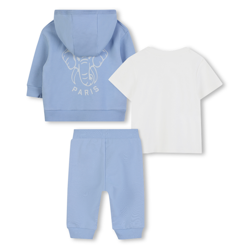 Conjunto de camiseta + c&aacute;rdigan + pantal&oacute;n KENZO KIDS 
                        UNISEXO