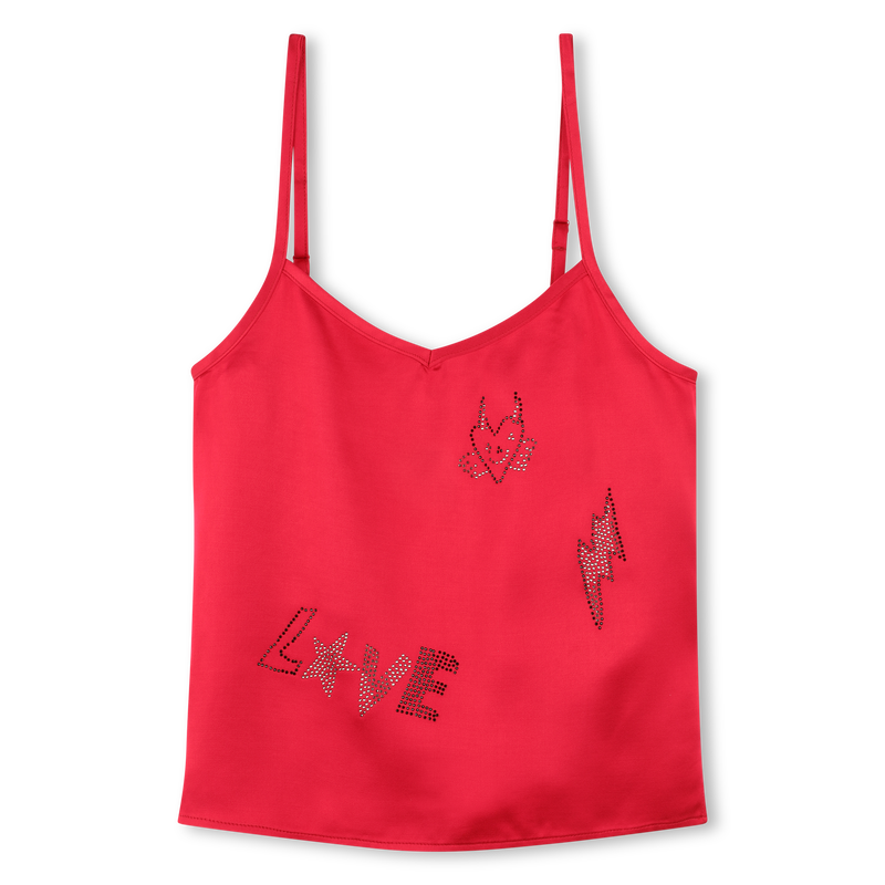 Camisola de sat&eacute;n con pedrer&iacute;a ZADIG & VOLTAIRE 
                        NI&Ntilde;A