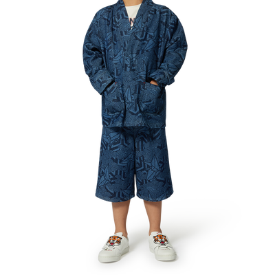 Cazadora vaquera estampada KENZO KIDS UNISEXO
