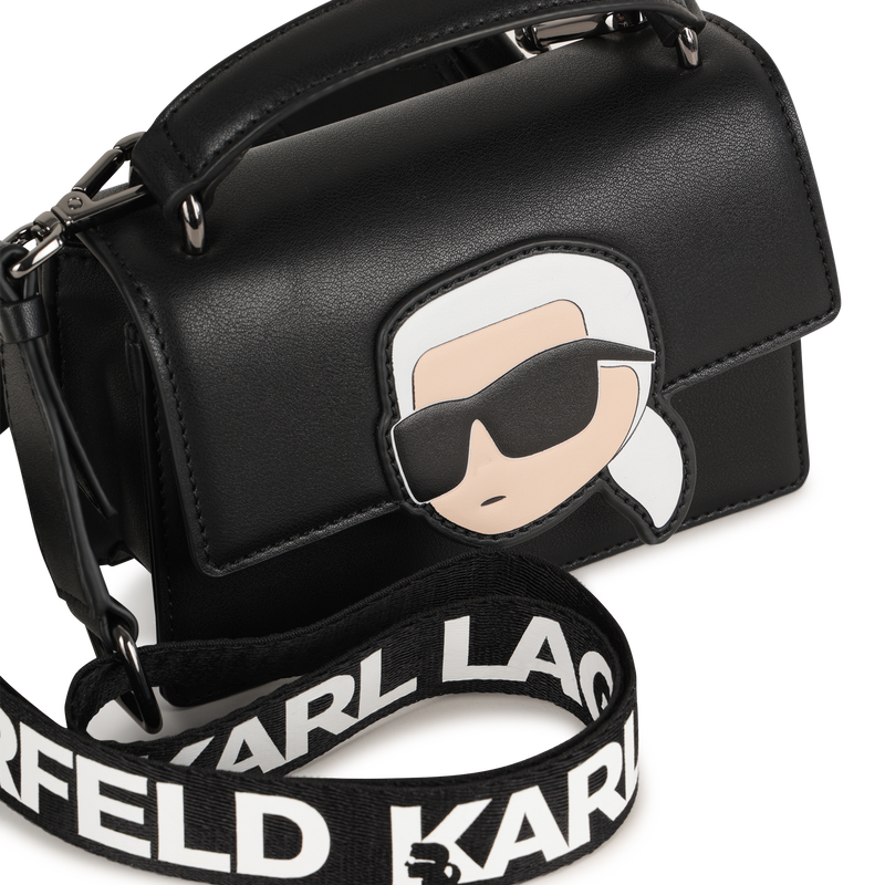 Bolso de mano en tejido recubierto de grano fino KARL LAGERFELD KIDS 
                        NI&Ntilde;A