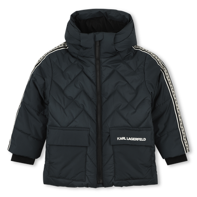 Chaqueta acolchada con capucha KARL LAGERFELD KIDS NI&Ntilde;O