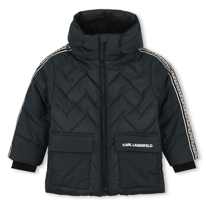 Chaqueta acolchada con capucha KARL LAGERFELD KIDS 
                        NI&Ntilde;O