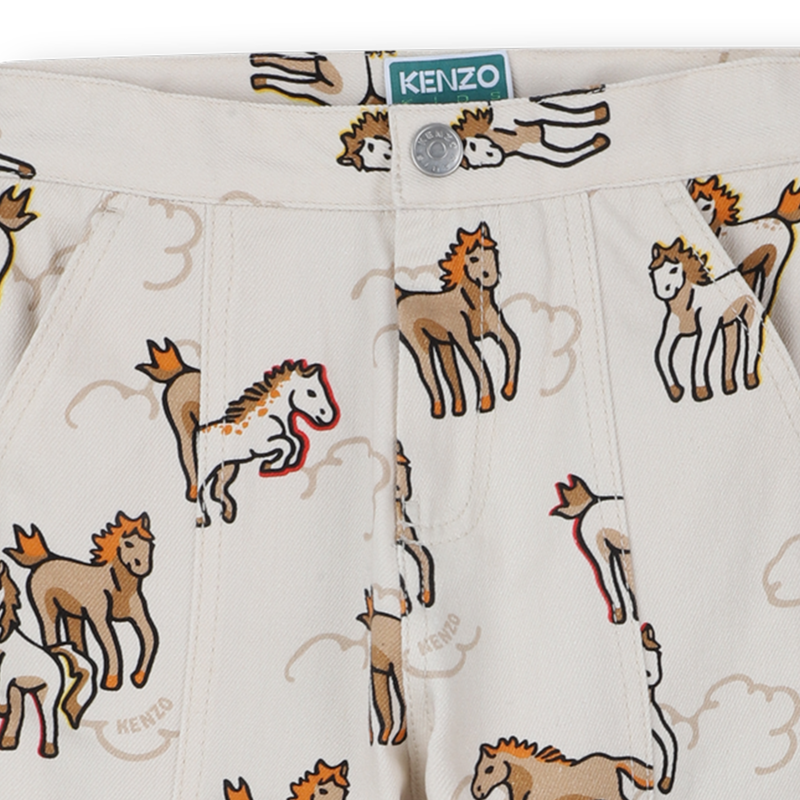 PANTALONES DE CORTE RECTO KENZO KIDS 
                        UNISEXO