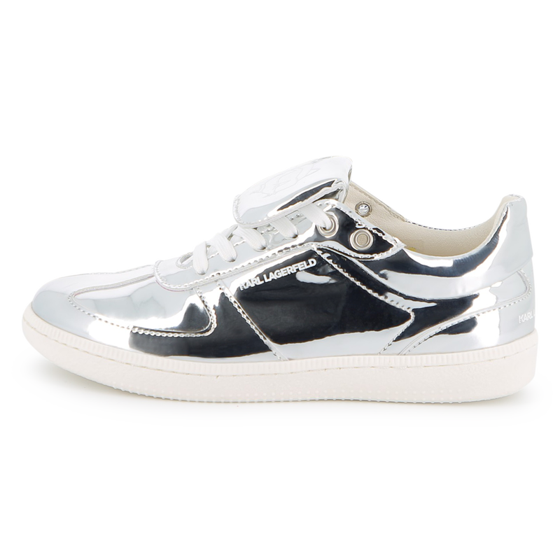 Zapatillas con efecto espejo KARL LAGERFELD KIDS 
                        NI&Ntilde;A